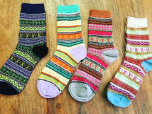 Load image into Gallery viewer, Chunky Bright Fairly Made Cotton Mix Socks
