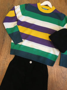 Fairly Made Purple Stripe Sweater