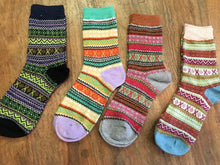 Load image into Gallery viewer, Chunky Bright Fairly Made Cotton Mix Socks
