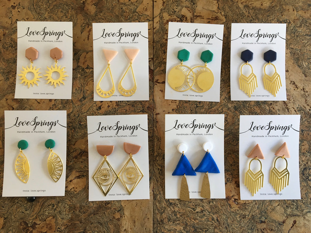 Fairly Made Sustainable Brass Earrings