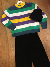 Load image into Gallery viewer, Fairly Made Purple Stripe Sweater
